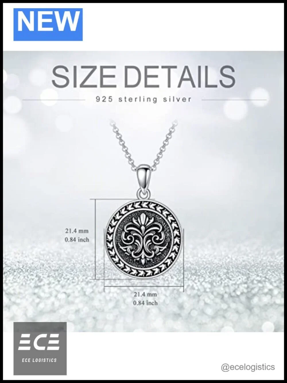 925 Sterling Silver Lotus Pendant Necklace Adjustable Flower Jewelry Gift for
